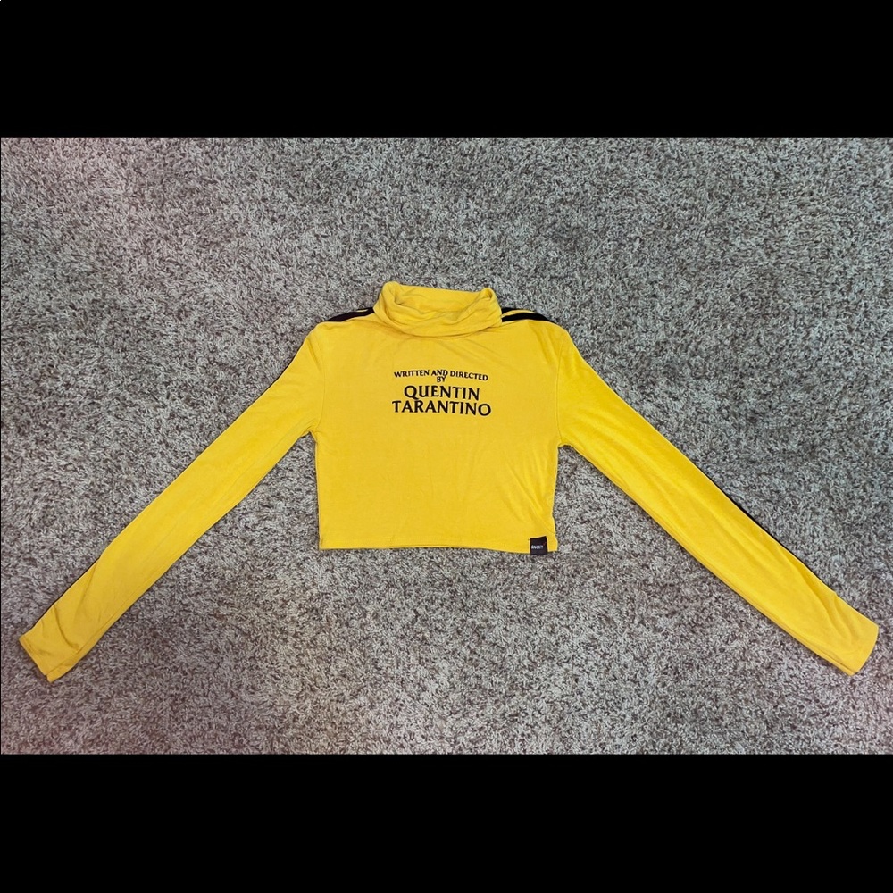 Omighty Written and Directed By Quentin Tarantino Turtleneck Crop Top